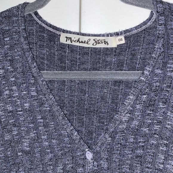 Michael Stars Knit Drop Shoulder Cardigan Sweater - Picture 3 of 10